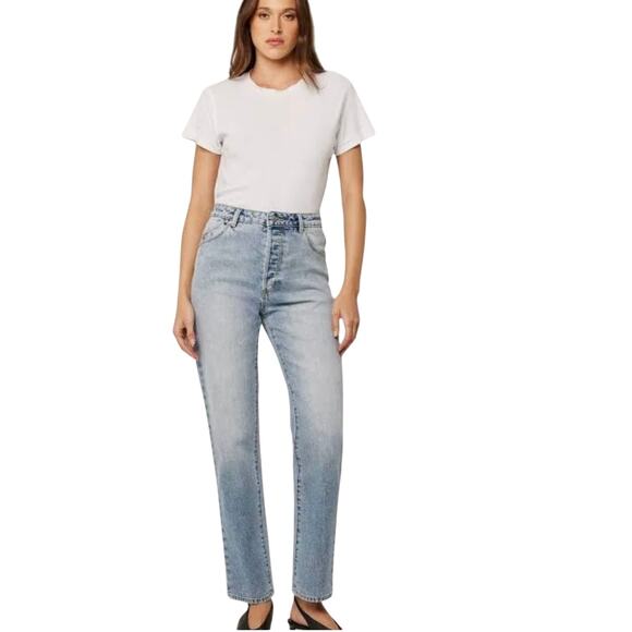 Rolla's Original High Rise Straight Leg Jeans Light Wash Women's 27 - Picture 1 of 11